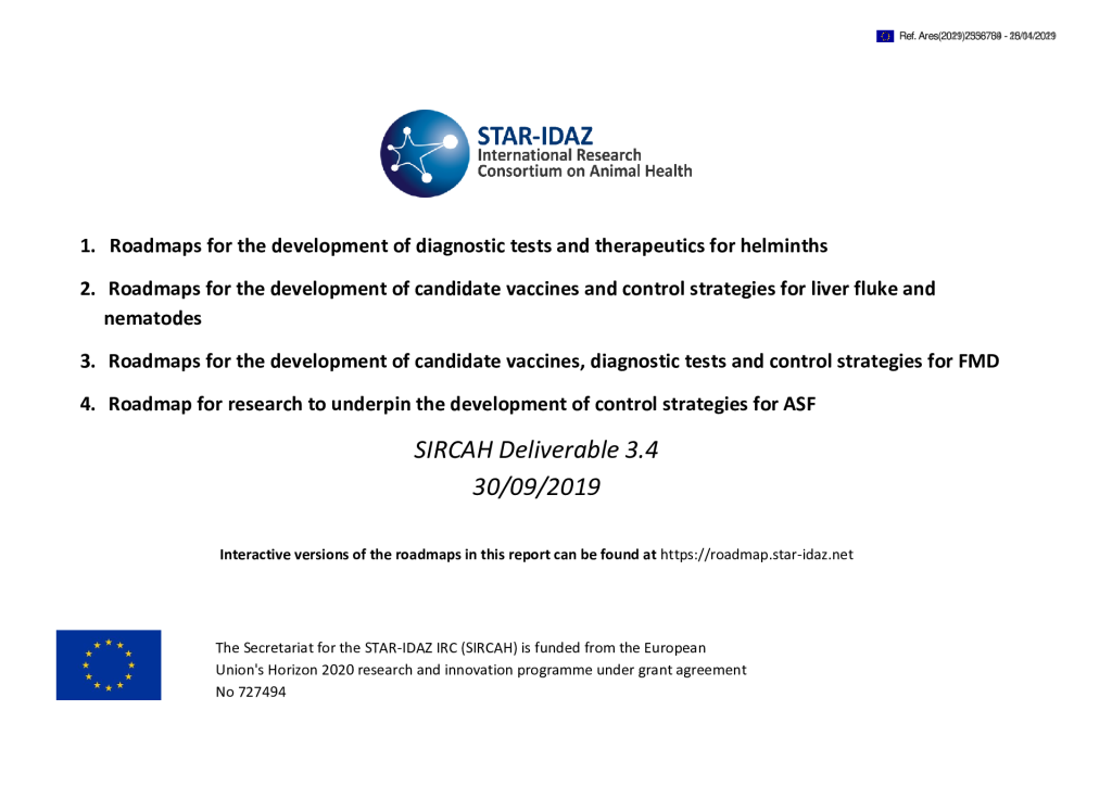 Roadmap for the development of diagnostic tests for FMD