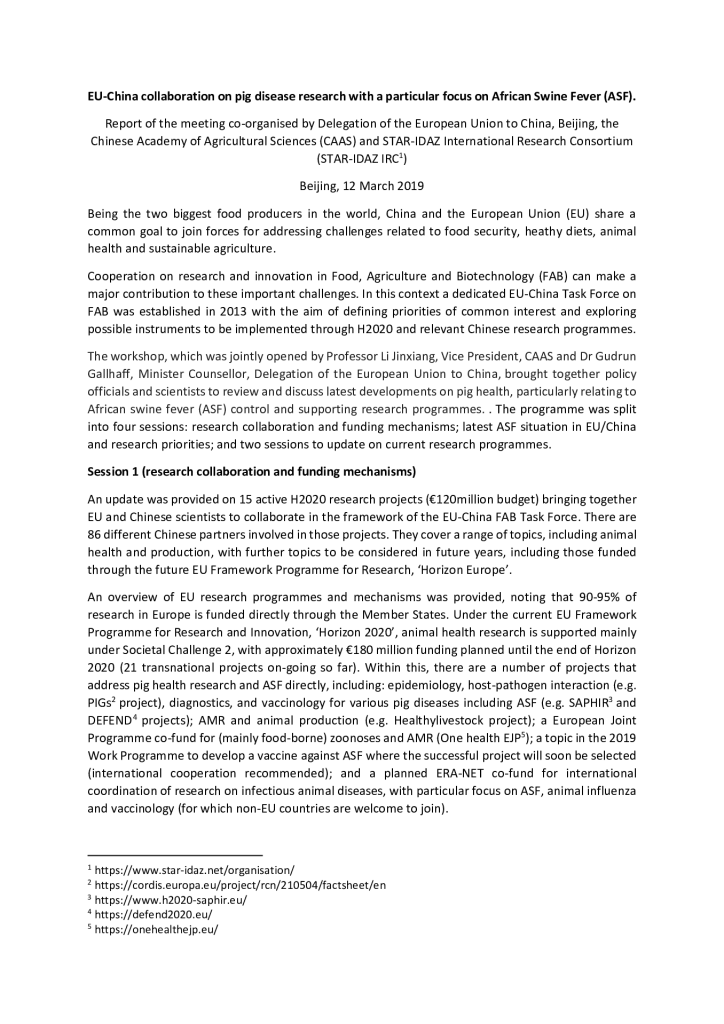 Report-EU-China-bilateral-workshop-pig-health-12-March-2019-Beijing-Final