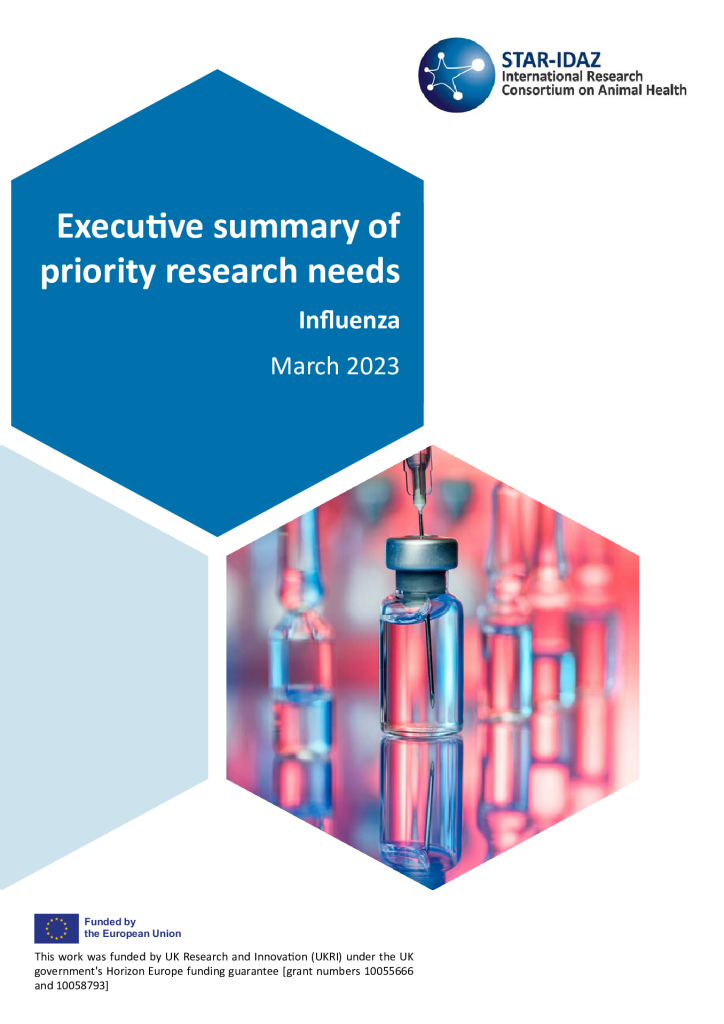 Executive summary of priority research needs: Influenza